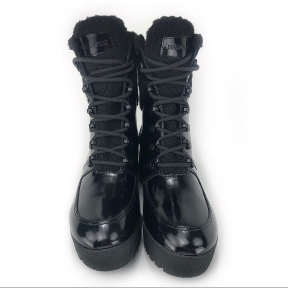 KENDALL + KYLIE Black Paxton Lace Up Combat Boots! - Picture 2 of 6
